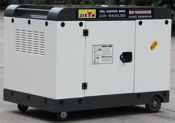 Однофазный бесшумный портативный дизельный генератор с воздушным охлаждением для домашнего использования